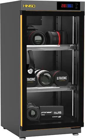 Hiniso Electronic Dry Cabinet for Camera Lenses and Gear - 36L, Humidity Control