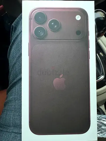 Apple iphone 18 promax 256 gb Burgundy - sealed TDRA