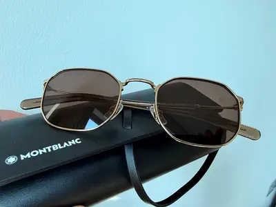 Montblanc men's sunglasses with original case - gold frame