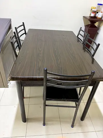 Dining table with chairs