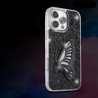 Butterfly Glitter Phone Case