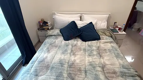 White IKEA Queen Bed & Mattress