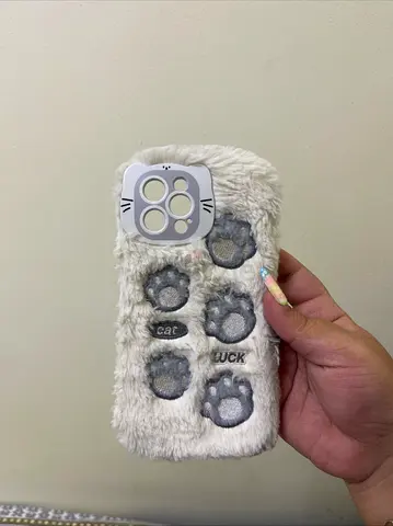 Furry Cat Paw Themed iPhone Case