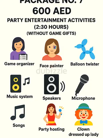 Low budget all kinds of parties and activities
