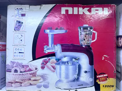Nikai 1200W Multi-Function Food Processor – 6L Bowl + 1.5L Glass Blender