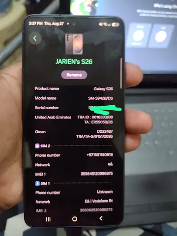 Samsung Galaxy S26 Middle East Version - good condition,5 months use only with charger