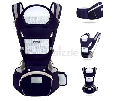 BRAND NEW Condition Baby Carrier + Hip Seat (Navy Blue Colour) | Premium Aixintu Brand