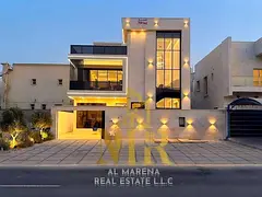 Luxury Modern Villa in Al Yasmeen on the Main Street | 5 Master Bedrooms | Large Roof | Electricity 