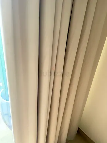 Beige blackout curtains - set of panels, gently used, 4 pieces avaliable
