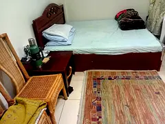 ONE BHK FULLY FURNISHED AT QUISAIS NEAR METRO STATION IMMEDIATELY  #