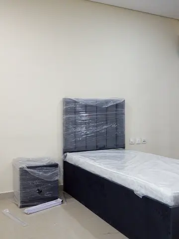 Bed + mattress + bed side for sale
