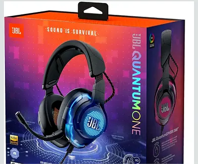 JBL Quantum One Gaming Headset - Over-Ear RGB Surround Sound (Boxed)