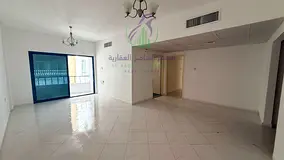 2BR Apartment for Annual Rent in Al Majaz 3 with Bachelor Contract Balcony Open View Wall Closets Sp