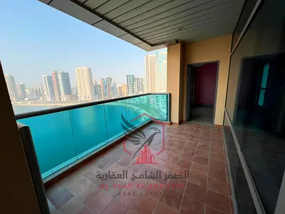 Luxury apartment with a direct sea view, free A/C, 2 balconies