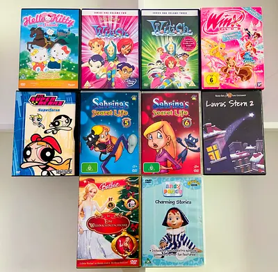 10 Kids Cartoon DVD’s