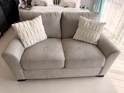 Light grey 2-seater sofa