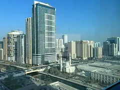 New 1-Bedroom Apartment in Al Qasba, Second Occupancy, 2 Balconies, Open Views, Master Bedroom, Free