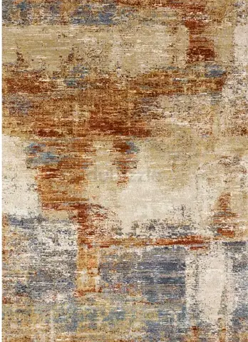 Alexander Home Zion Abstract Modern Area Rug with nuLOOM Grid Deluxe Plush Non-slip Rug Pad included