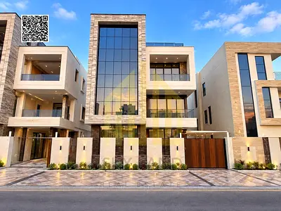 فيلا  للبيع - مقابل حديقة الياسمين - 3 طوابق - شامل رسوم التسجيل - والمكيفات - والكهرباء - والمياه