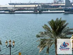 A beautiful unit featuring a sea view in Al-Shuwaihin—prime first-row location on the Corniche. It