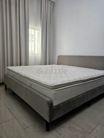 Panhome superking Bed Frame with 11inch soft Mattress(excellent for backpain)