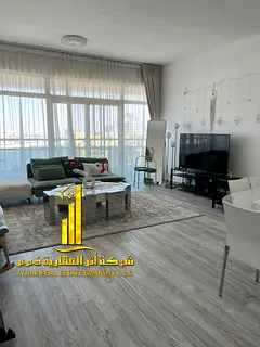 Sea view. Luxury apartment, second occupant. Two bedrooms, living room, and open balcony. Ajman, Hor
