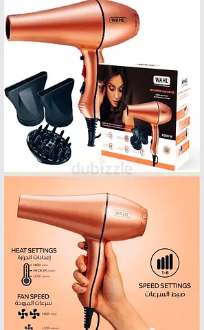 Wahl Pro Speed Hair Dryer 2000W with Diffuser & Nozzles - Like New