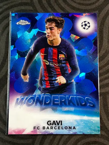 Gavi Topps Chrome UEFA Wonderkids W-3 – FC Barcelona