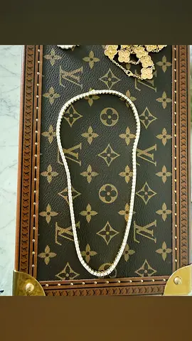 13ct Moissanite tennis necklace silver 925 gold plated