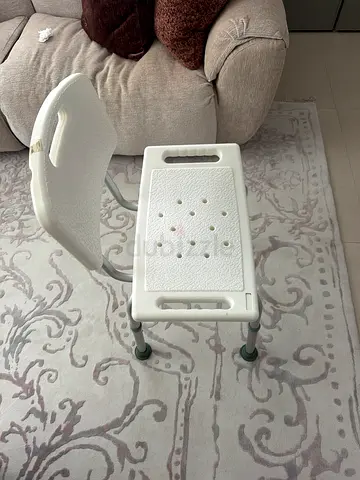 Handicap or cripples chair to help and support for bathroom shower