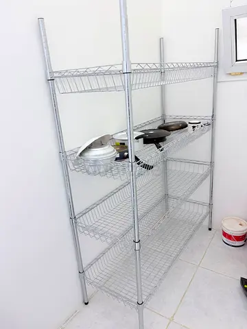 Stainless Steel Kitchen Utensil Storage Shelf