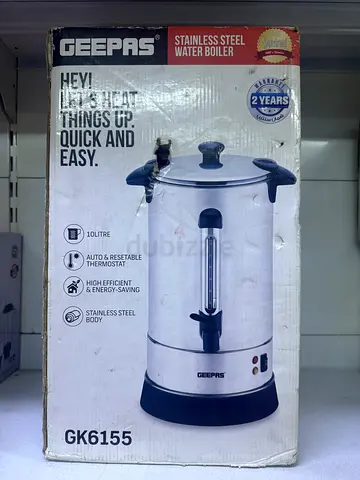 Geepas GK6155 10L Stainless Steel Water Boiler – 1650W