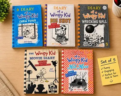 Diary of a Wimpy Kid Books – Set of 5 | Urgent Selling| Excellent Condition( NEGOTIABLE)