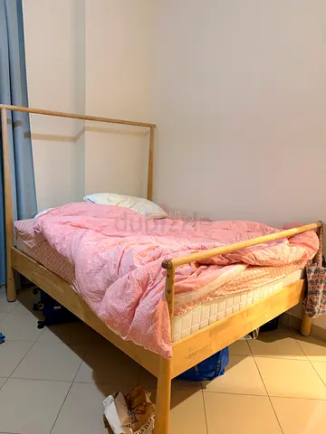 IKEA Wooden King Bed Frame 160x200cm – Good Condition