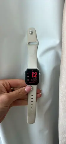 Used Apple Watch- SE 3 style Smartwatch with White Band - Used Like New Working Condition