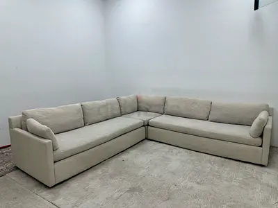 Excellent condition west elm corner sofa