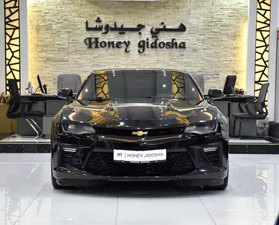 ORIGINAL PAINT ( صبغ وكاله ) Chevrolet Camaro SS ( 2017 Model ) in Black Color GCC Specs