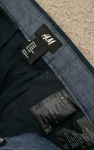 H&M navy chinos trousers - size EUR 48 / US 32