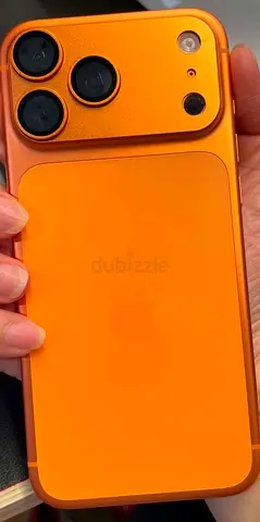 iPhone 17 pro max 256 gb, esim plus physical in matte orange protective case - pristine condition