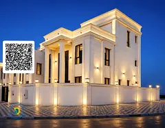 6-bedroom corner villa on a main road in Al Helio 2, Ajman – price includes registration fees.