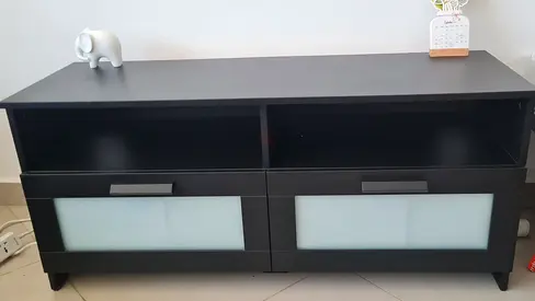 Tv table for sale. black colour in good condition.