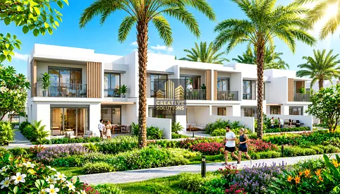 فيلا من 3 غرف نوم | قرية جبل علي | مناظر مطلة على الحديقة | تصميم حديث