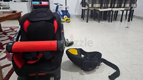 Infant car seat and baby hip seat carrier