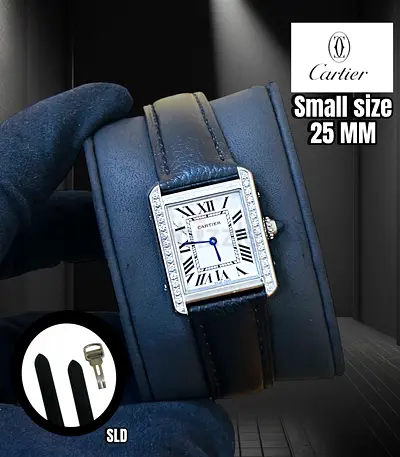 Cartier tank womens quartz watch