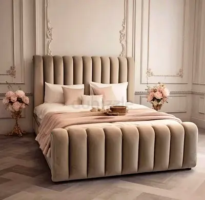 Luxurious Design Custom Made King Size Brand New Bedframe, Hydraulic Storage Can be Installed