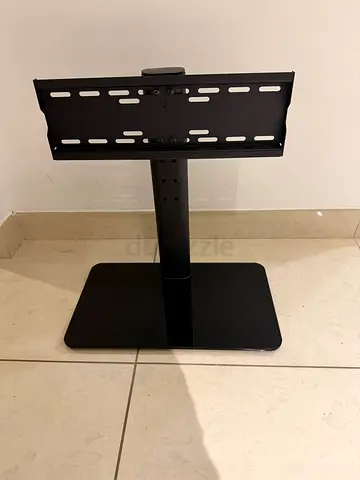 Adjustable Universal TV Stand / Desktop TV Mount (Black), used for 42 inch TV, asking AED 80