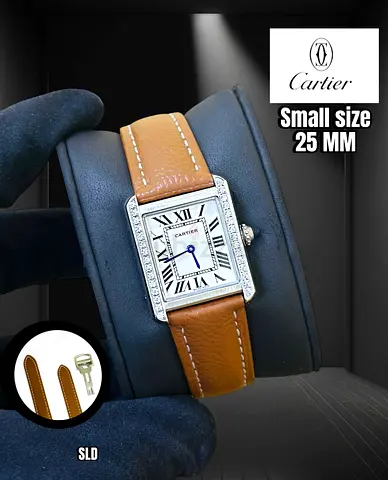 Cartier tank womens quartz watch