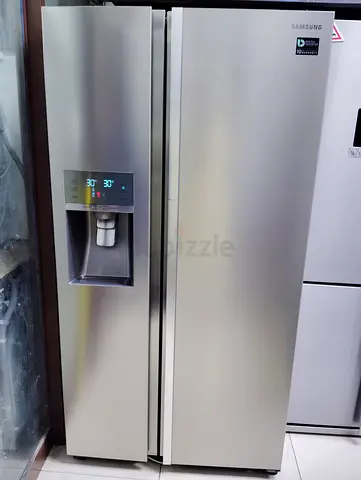 Stainless Steel Refrigerator Door with Water & Ice Dispenser - Good Working Condition 90×90