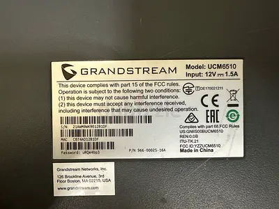 Grandstream UCM6510 VoIP PBX Unit - used