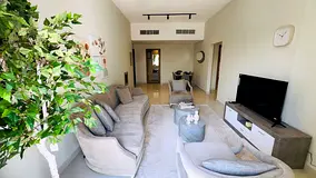 Furnished 2-bedroom apartment with a living room; features brand-new furniture and is being occupied